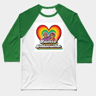 Rainbow Dreamcatcher Heart Logo Baseball T-Shirt